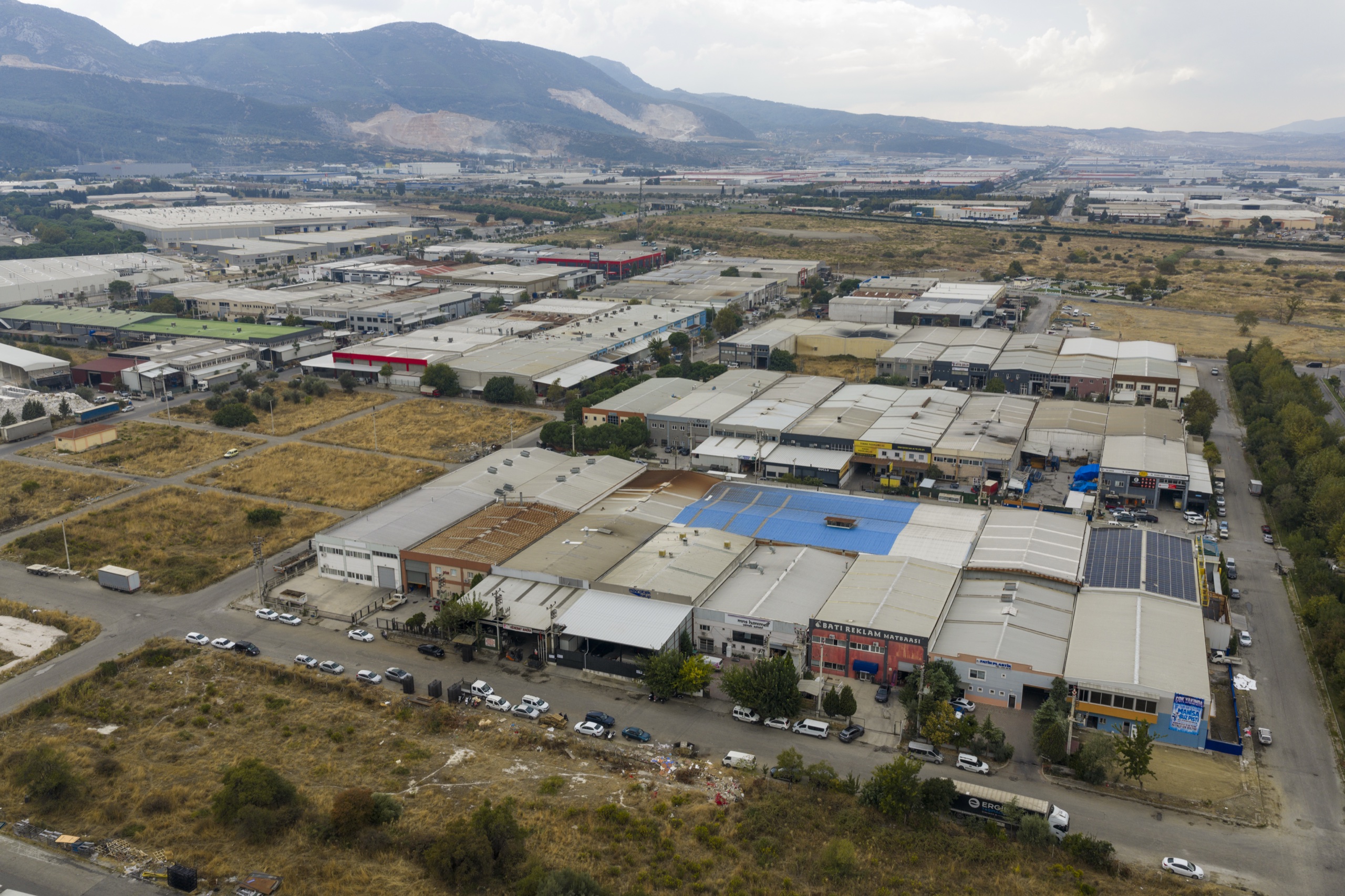 Mikrotek Kalıp'ın bulunduğu Manisa Organize Sanayi Bölgesi, havadan
